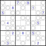 Судоку “Чет-нечет” 9х9 #68 очень трудный