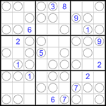 Судоку “Чет-нечет” 9х9 #69 очень трудный