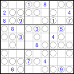 Судоку “Чет-нечет” 9х9 #70 очень трудный