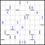 “Соседи” 9х9 #76 очень трудный