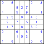 Судоку 9х9 #572 легкий