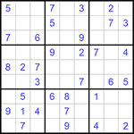 Судоку 9х9 #577 легкий