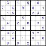 Судоку 9х9 #578 легкий