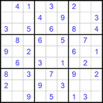 Судоку 9х9 #580 легкий