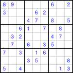 Судоку 9х9 #584 легкий