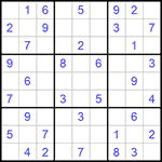 Судоку 9х9 #585 легкий
