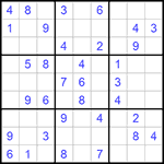 Судоку 9х9 #586 легкий