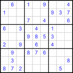 Судоку 9х9 #587 легкий