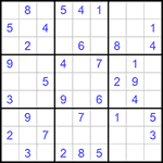 Судоку 9х9 #588 легкий