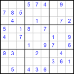 Судоку 9х9 #592 легкий