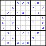 Судоку 9х9 #597 легкий