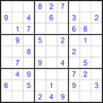 Судоку 9х9 #598 легкий