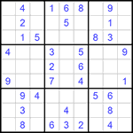 Судоку 9х9 #600 легкий