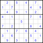 Судоку 9х9 #541 средний