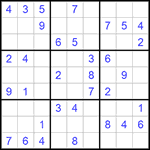 Судоку 9х9 #542 средний