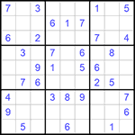 Судоку 9х9 #544 средний