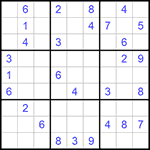 Судоку 9х9 #554 средний