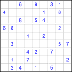 Судоку 9х9 #561 средний