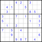 Судоку 9х9 #567 средний