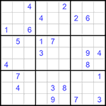 Судоку 9х9 #552 трудный