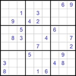Судоку 9х9 #558 трудный
