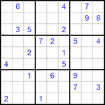Судоку 9х9 #565 трудный