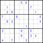 Судоку 9х9 #566 трудный