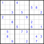 Судоку 9х9 #568 трудный