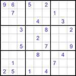Судоку 9х9 #569 трудный