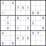 Судоку 9х9 #526 очень трудный