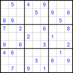 Судоку 9х9 #527 очень трудный