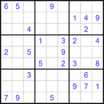 Судоку 9х9 #529 очень трудный