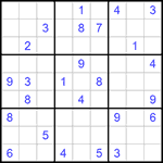 Судоку 9х9 #530 очень трудный