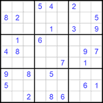 Судоку 9х9 #531 очень трудный