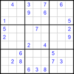 Судоку 9х9 #533 очень трудный