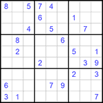 Судоку 9х9 #541 очень трудный