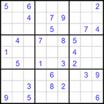 Судоку 9х9 #556 очень трудный