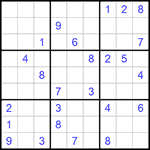 Судоку 9х9 #560 очень трудный