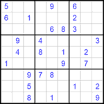 Судоку 9х9 #561 очень трудный