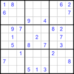 Судоку 9х9 #563 очень трудный