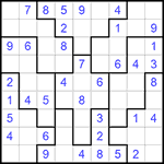 Судоку-пазл 9х9 #153 легкий