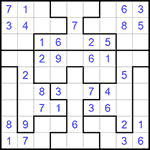 Судоку-пазл 9х9 #155 легкий