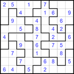 Судоку-пазл 9х9 #156 легкий