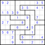 Судоку-пазл 9х9 #159 легкий