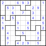 Судоку-пазл 9х9 #160 легкий