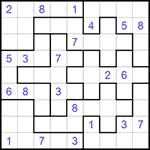 Судоку-пазл 9х9 #140 средний