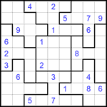 Судоку-пазл 9х9 #141 средний