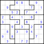 Судоку-пазл 9х9 #143 средний