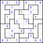 Судоку-пазл 9х9 #144 средний