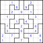 Судоку-пазл 9х9 #145 средний